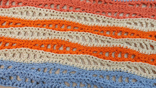 Wavy Mesh Stitch - FREE WRITTEN PATTERN