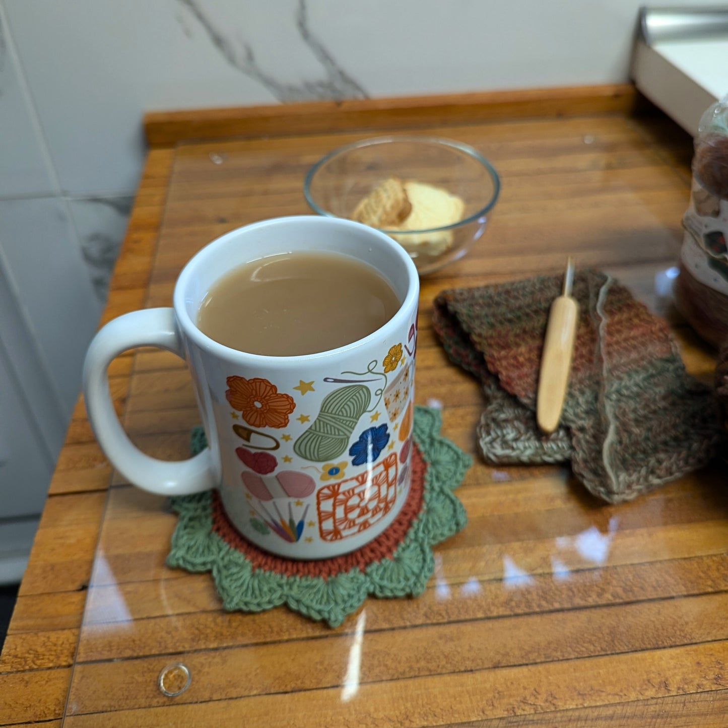 All Things Crochet Mug by Brunaticality - Ceramic 15oz Mug