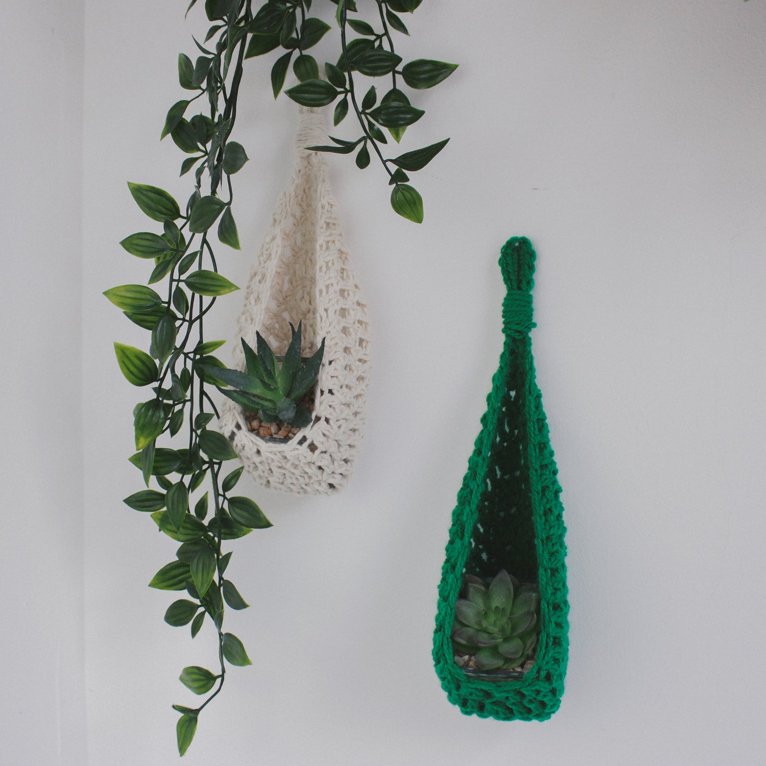 How to Crochet a Plant Hanging Basket Video Tutorial & Chart