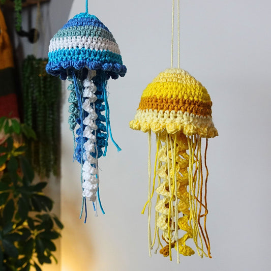 Crochet Jellyfish Written Pattern, Crochet Pattern, Crochet Jellyfish, Brunaticality
