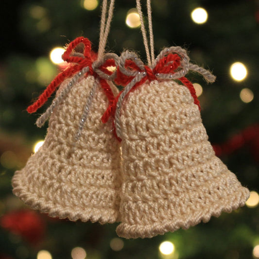 Crochet Bell Ornament Written Pattern, Crochet Bell, Crochet Bell Ornament, Christmas Crochet, Brunaticality