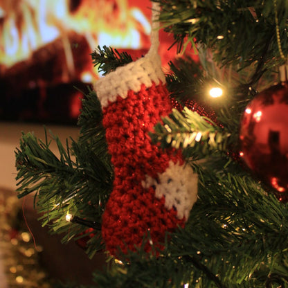 Crochet Surprise Stocking Christmas Tree Ornament Written Pattern, Crochet Stocking Written Pattern, Crochet, Brunaticality