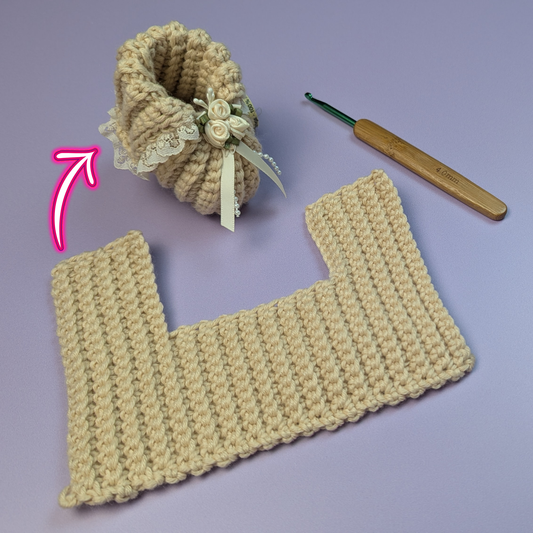 My First Steps Baby Booties Crochet Pattern PDF, 2 Sizes, 0-3 & 3-6 Months