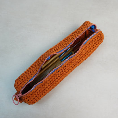 Hook Case Crochet Pattern - Zippered Tool Pouch PDF Crochet Pattern - Brunaticality