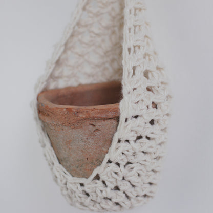 Crochet Hanging Basket Written Pattern, crochet plant hanging basket pattern, crochet pattern, crochet, Brunaticality