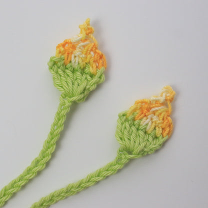 Flowers and Leaves Crochet Pattern - 3 flowers & 3 leaves, crochet flowers and leaves pattern, crochet flowers, crochet leaves