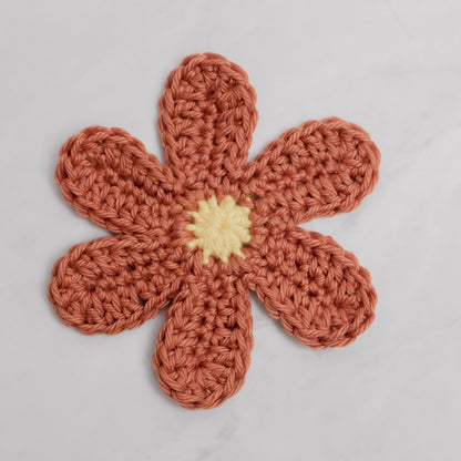 Crochet Retro Flower Written Pattern, Groovy Crochet Flower Pattern by Brunaticality