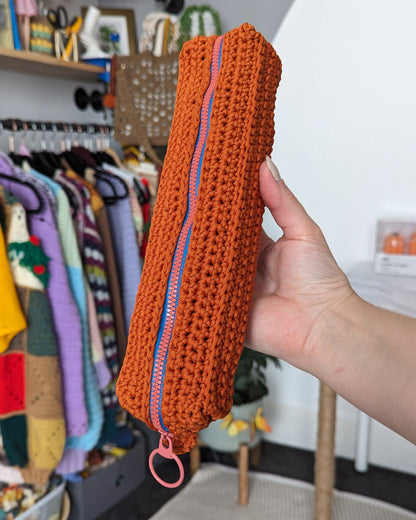 Hook Case Crochet Pattern - Zippered Tool Pouch PDF Crochet Pattern - Brunaticality