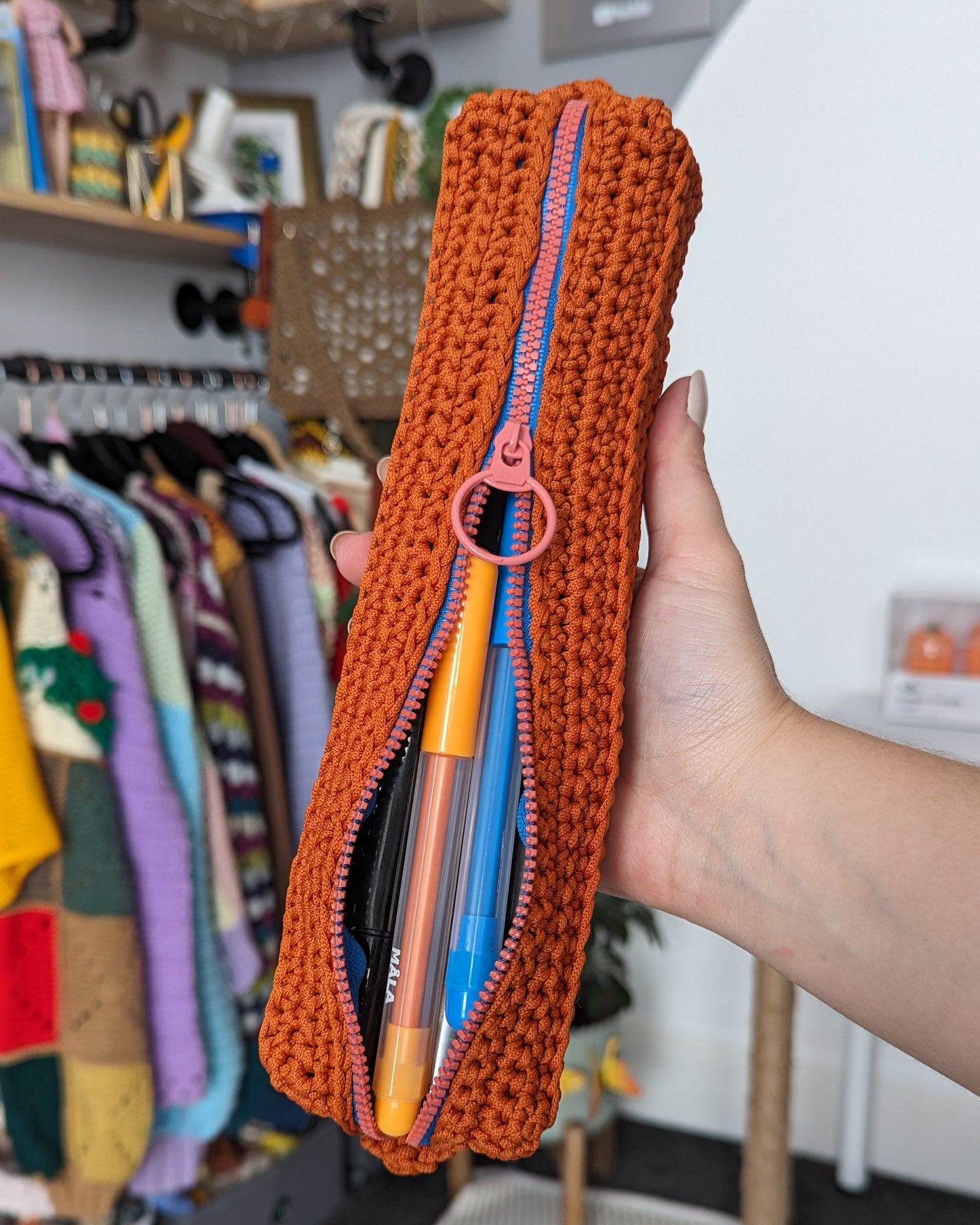 Hook Case Crochet Pattern - Zippered Tool Pouch PDF Crochet Pattern - Brunaticality