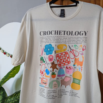 Crochetology T-Shirt - The ultimate tee for crochet lovers and yarn enthusiasts! - Classic Crewneck T-shirt by Brunaticality