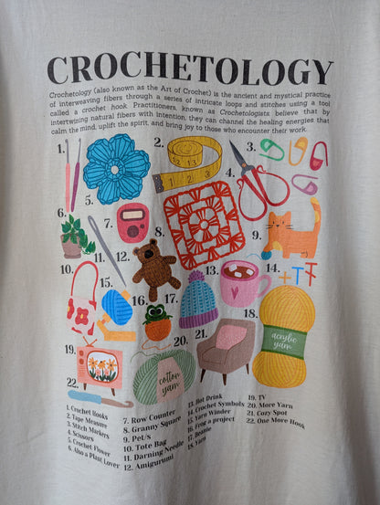 Crochetology T-Shirt - The ultimate tee for crochet lovers and yarn enthusiasts! - Classic Crewneck T-shirt by Brunaticality