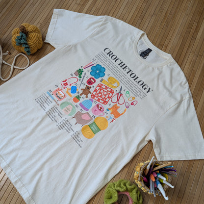 Crochetology T-Shirt - The ultimate tee for crochet lovers and yarn enthusiasts! - Classic Crewneck T-shirt by Brunaticality