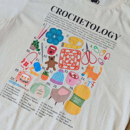 Crochetology T-Shirt - The ultimate tee for crochet lovers and yarn enthusiasts! - Classic Crewneck T-shirt by Brunaticality