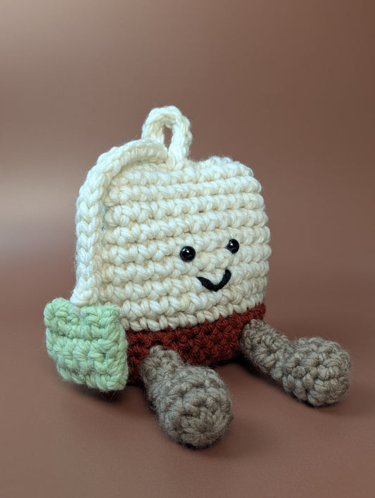 Crochet Tea Bag Plushie Pattern | Amigurumi Plush Toy | Crochet PDF Digital Download | Beginner Crochet Toy Tutorial | Amigurumi Pattern
