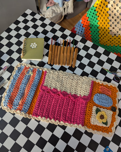 Crochetto Hook Case - Crochet Organizer Pattern, Crochet Hook Organizer Case Pattern, Crochet Pattern Storage Bag (PDF Download)