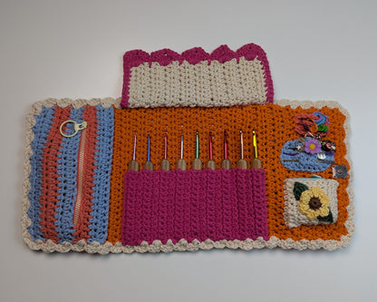 Crochetto Hook Case - Crochet Organizer Pattern, Crochet Hook Organizer Case Pattern, Crochet Pattern Storage Bag (PDF Download)