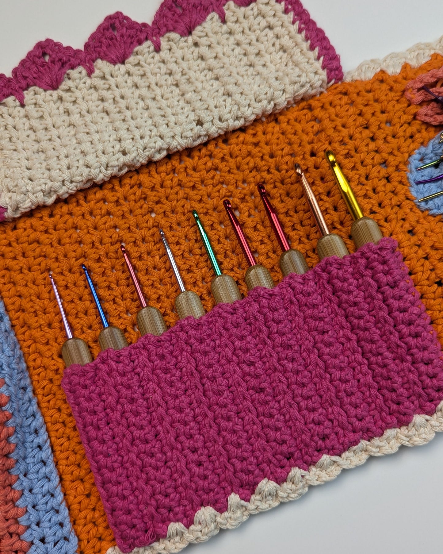 Crochetto Hook Case - Crochet Organizer Pattern, Crochet Hook Organizer Case Pattern, Crochet Pattern Storage Bag (PDF Download)
