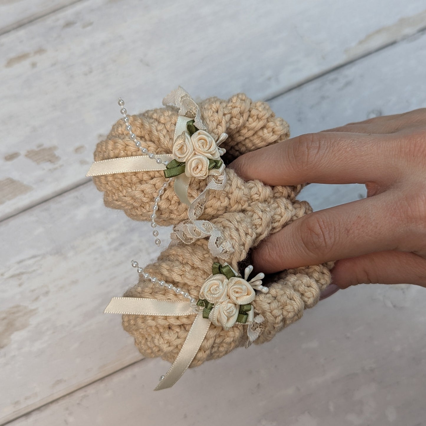 My First Steps Baby Booties Crochet Pattern PDF, 2 Sizes, 0-3 & 3-6 Months