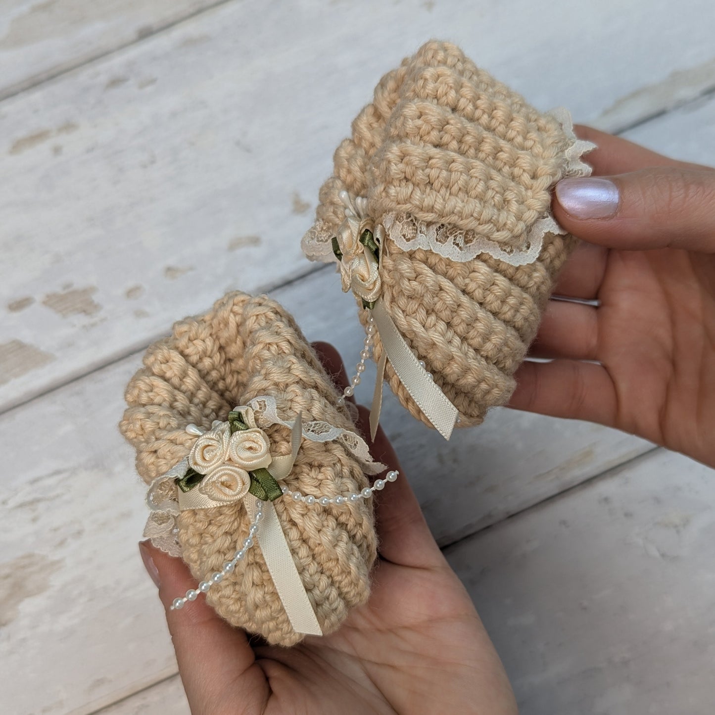 My First Steps Baby Booties Crochet Pattern PDF, 2 Sizes, 0-3 & 3-6 Months