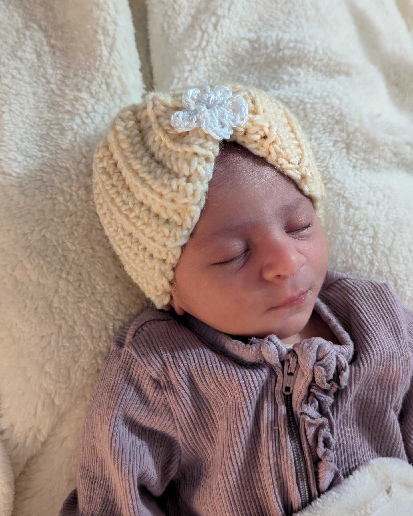 Easy Crochet Baby Hat and Mittens Set Crochet Pattern PDF, 4 Sizes, 0-12 Months