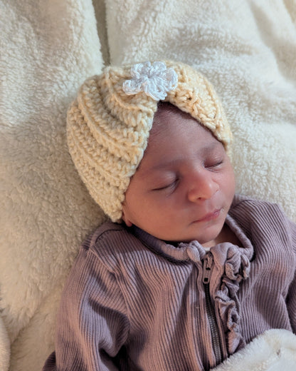 Easy Crochet Baby Hat and Mittens Set Crochet Pattern PDF, 4 Sizes, 0-12 Months