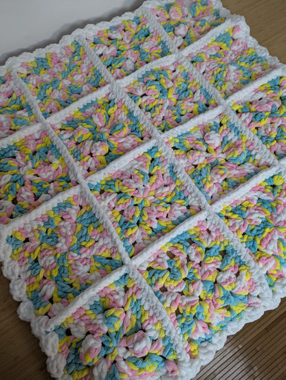 Crochet Baby Blanket Pattern with Video Tutorial (PDF Pattern) - Snuggles Crochet Baby Blanket - Beginner Friendly - 5 DAYS CROCHET-ALONG (CAL)