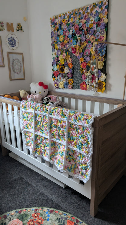 Crochet Baby Blanket Pattern with Video Tutorial (PDF Pattern) - Snuggles Crochet Baby Blanket - Beginner Friendly - 5 DAYS CROCHET-ALONG (CAL)