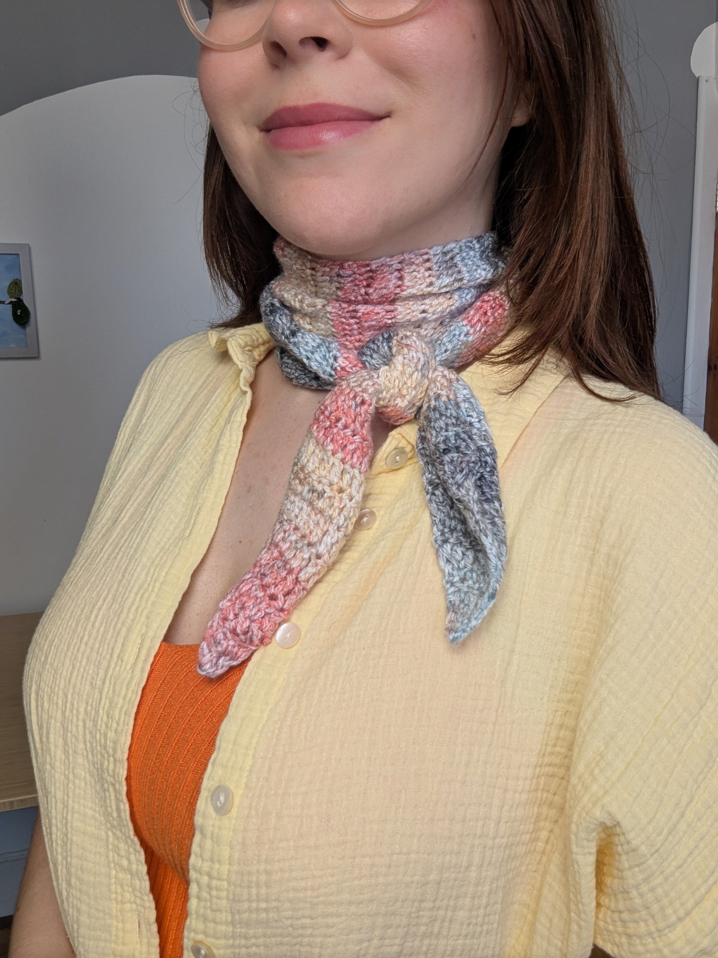 FREE All in One Accessory Crochet Pattern, Crochet Hair Accessory, Crochet Scarf