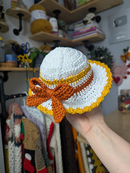 Easy Baby Sun Hat Crochet Pattern | Sizes 0–12 Months 4 Sizes | PDF Digital Download
