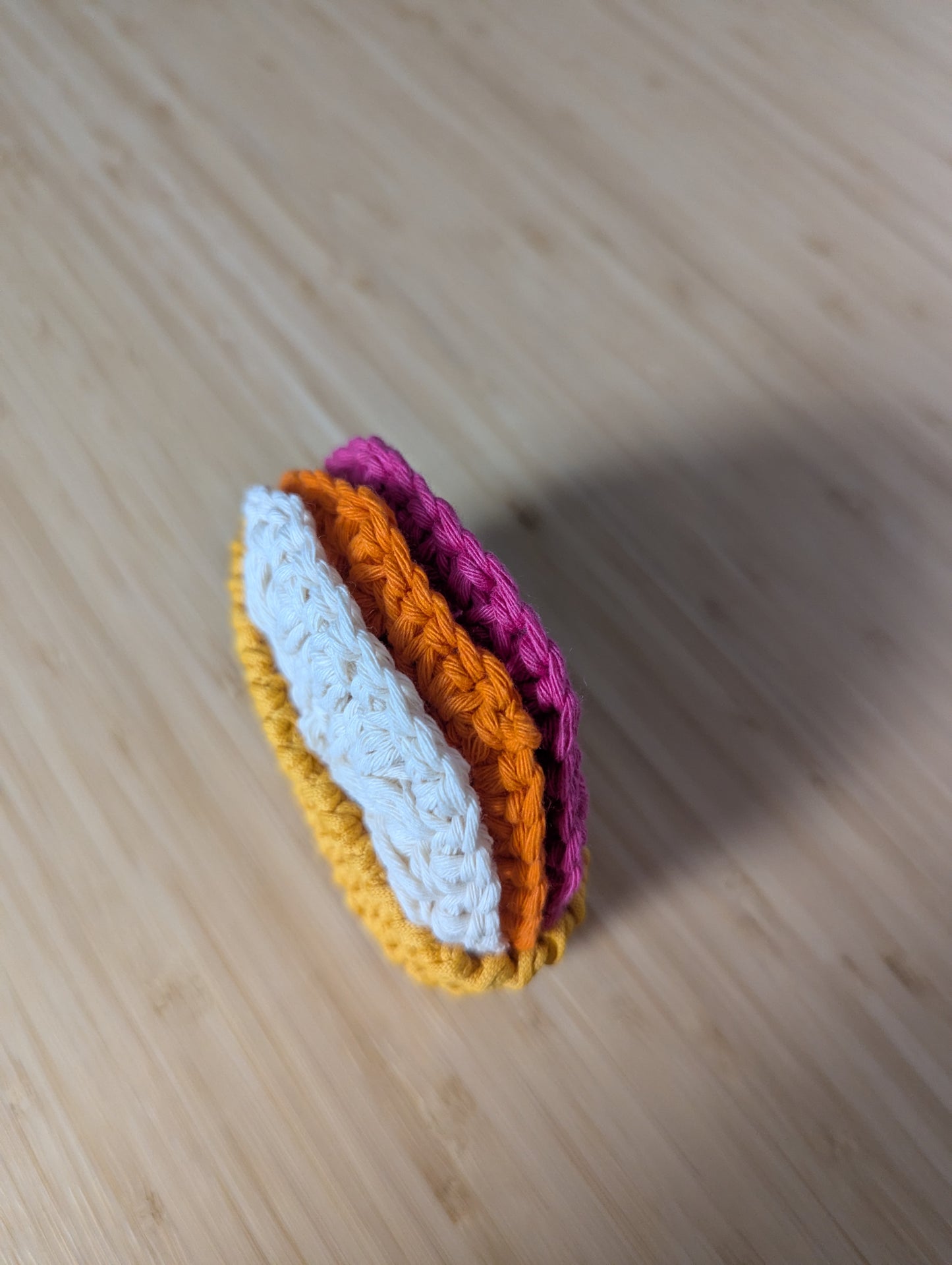 Reusable Crochet Face Scrubbies Set with Storage Basket – Set of 3