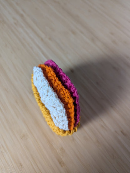 Reusable Crochet Face Scrubbies Set with Storage Basket – Set of 3