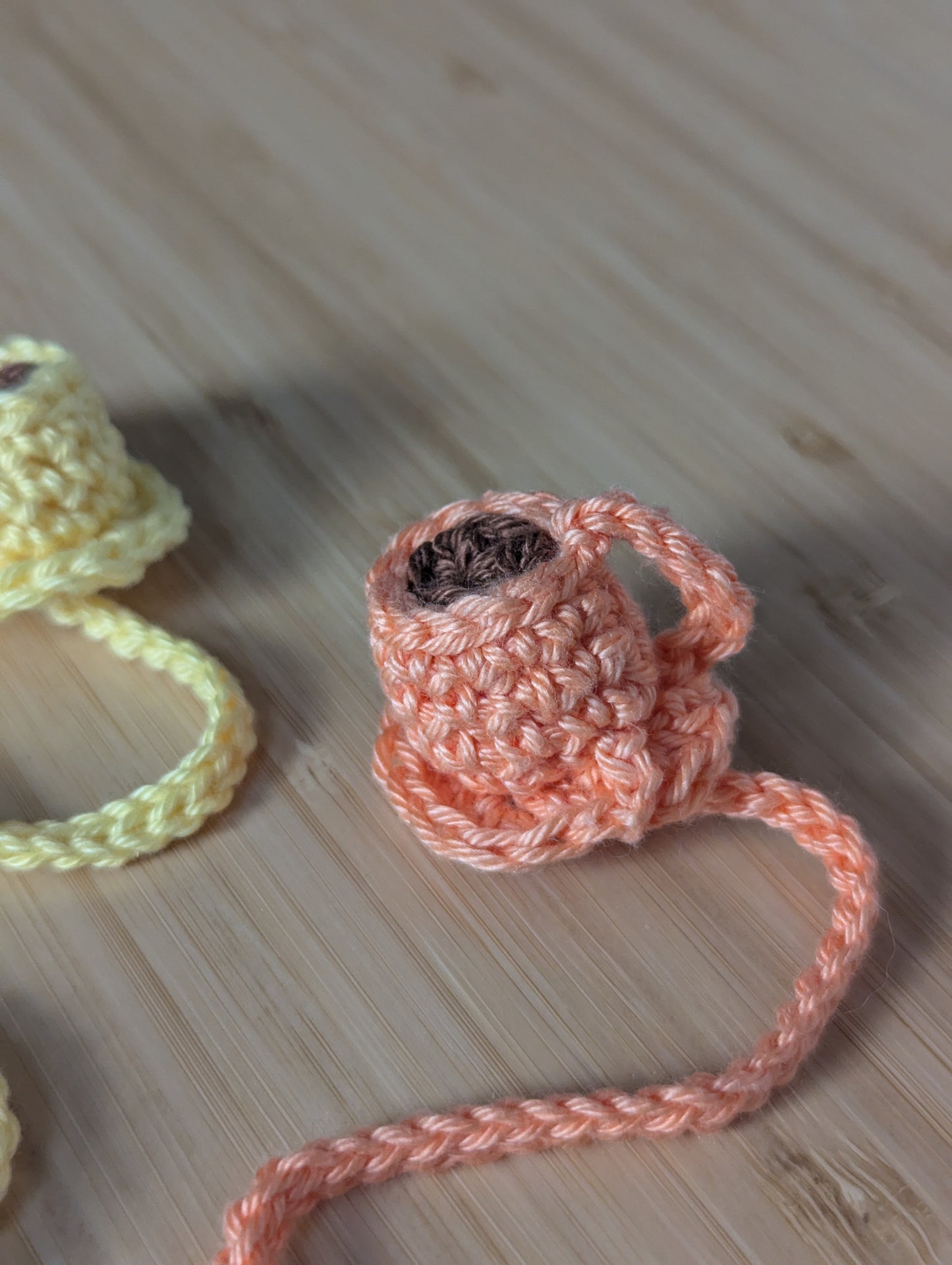 Handmade Crochet Coffee Cup & Biscuit Bookmark – Cute Book Accessory