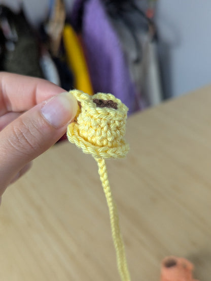 Handmade Crochet Coffee Cup & Biscuit Bookmark – Cute Book Accessory