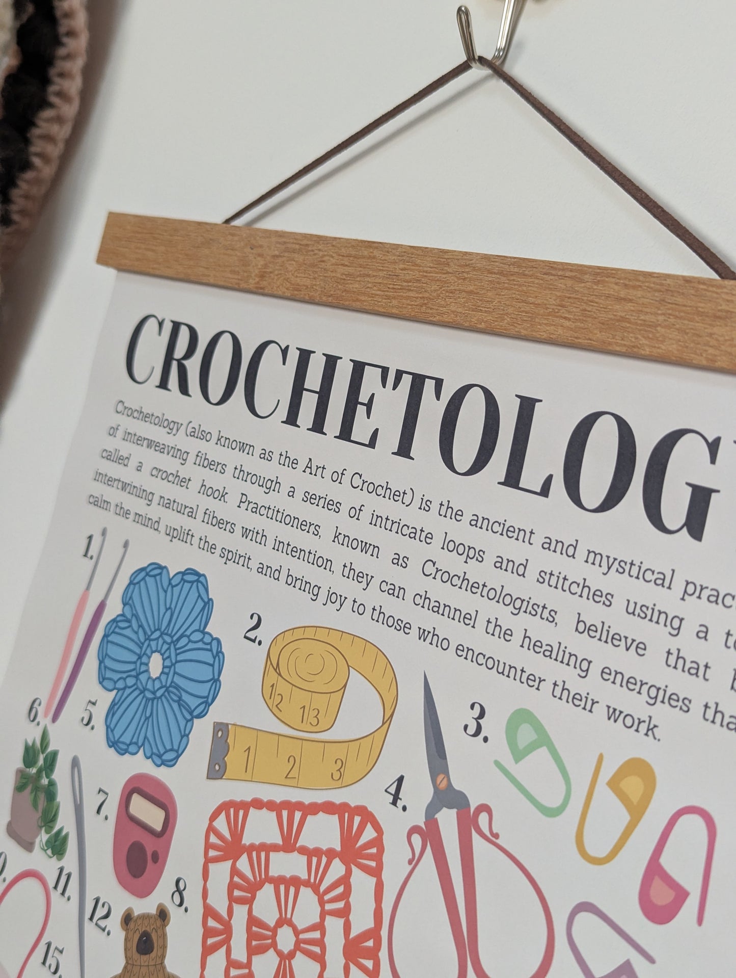Crochelogy Wall Print – Crochet Lover Wall Decor | Premium Matte Paper Poster