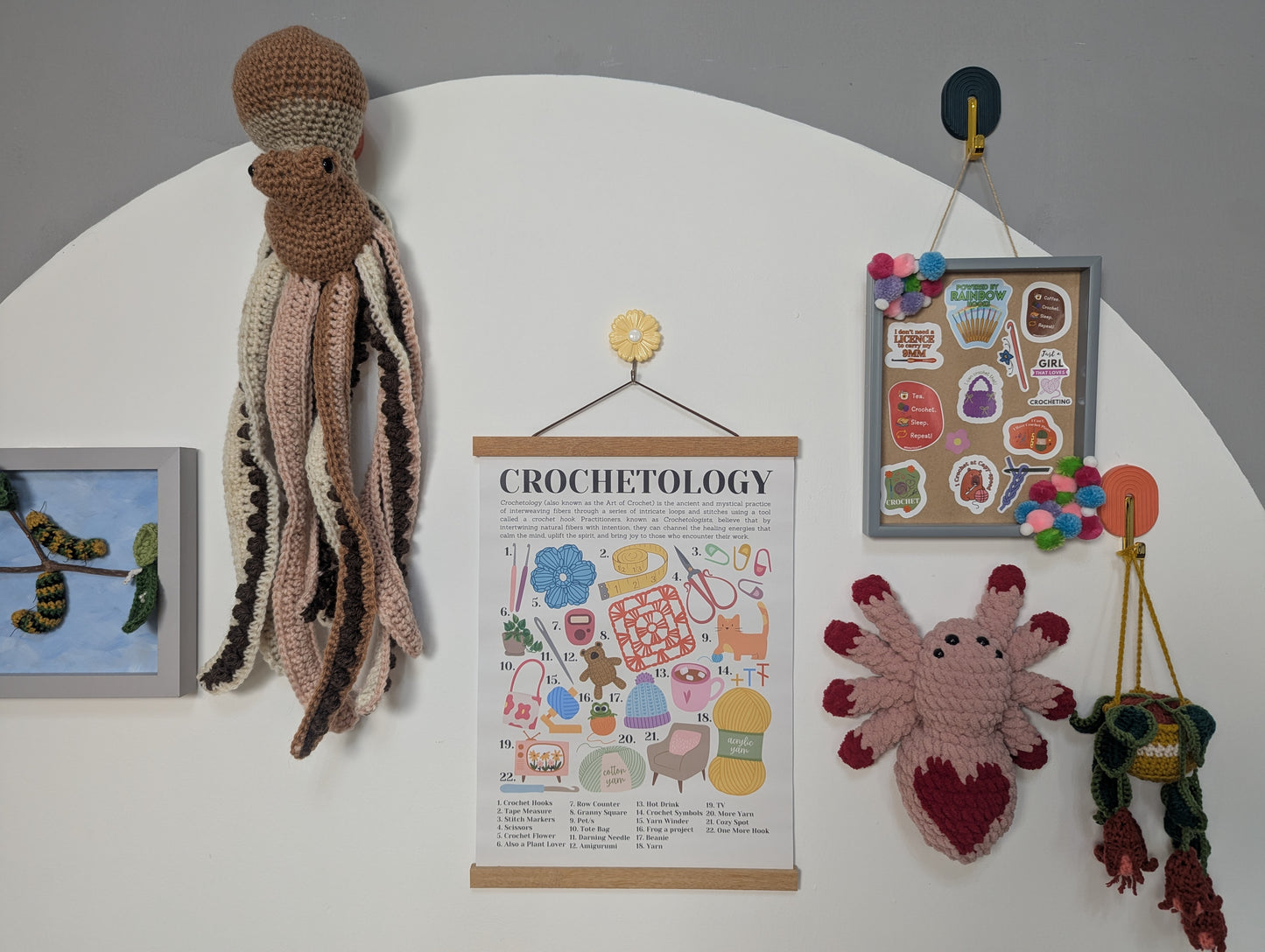 Crochelogy Wall Print – Crochet Lover Wall Decor | Premium Matte Paper Poster