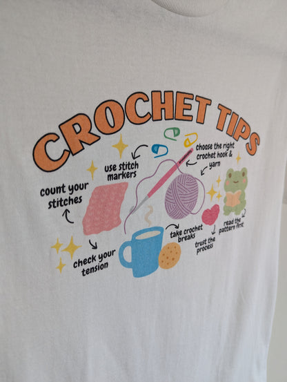 Crochet Tips T-Shirt - Cute Crochet Lover Shirt