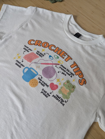 Crochet Tips T-Shirt - Cute Crochet Lover Shirt