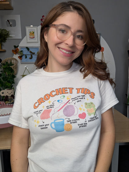 Crochet Tips T-Shirt - Cute Crochet Lover Shirt