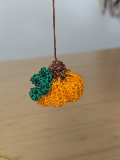 Mini Pumpkin Crochet Keychain Kit | DIY Autumn Crochet Kit | Beginner-Friendly Pumpkin Craft