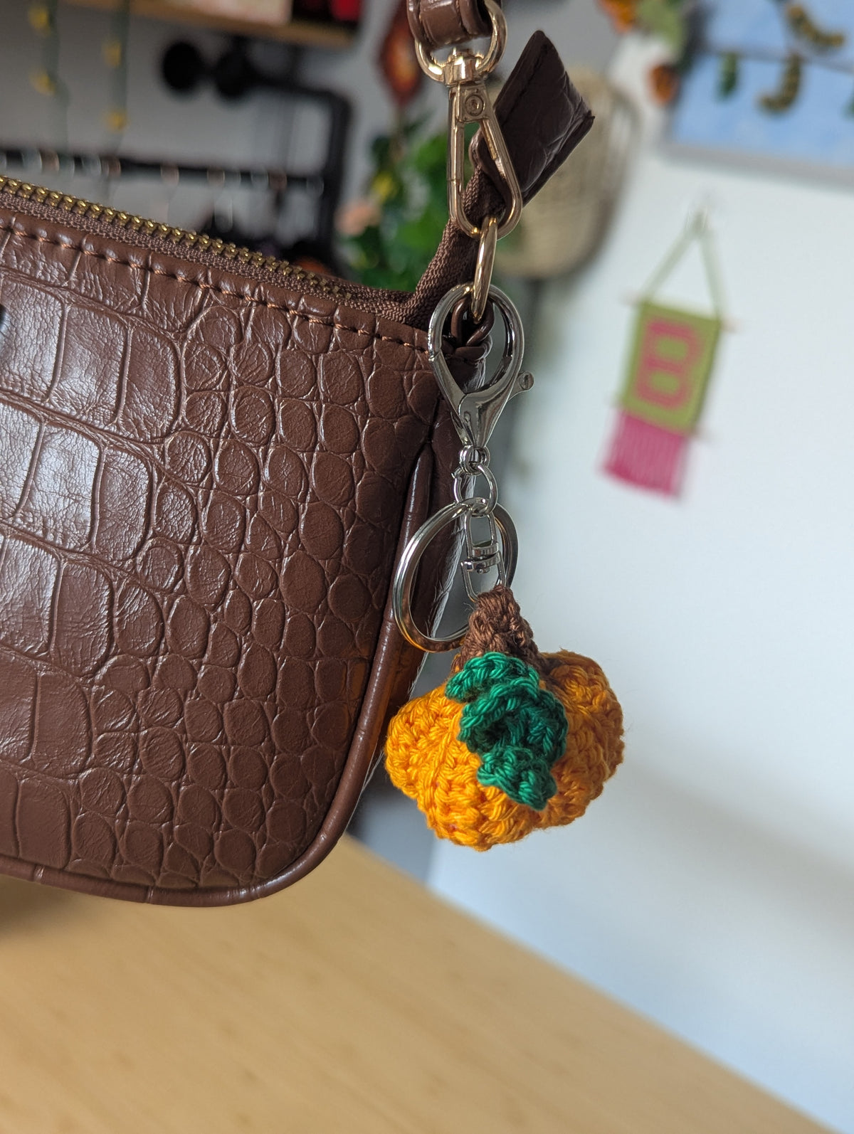 Mini Pumpkin Crochet Keychain Kit | DIY Autumn Crochet Kit | Beginner-Friendly Pumpkin Craft