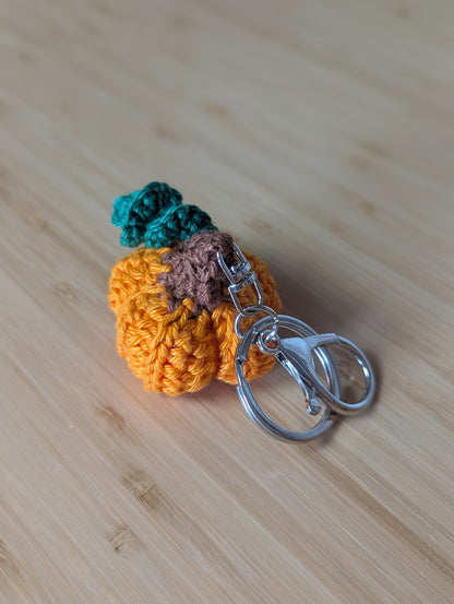 Mini Pumpkin Crochet Keychain Kit | DIY Autumn Crochet Kit | Beginner-Friendly Pumpkin Craft