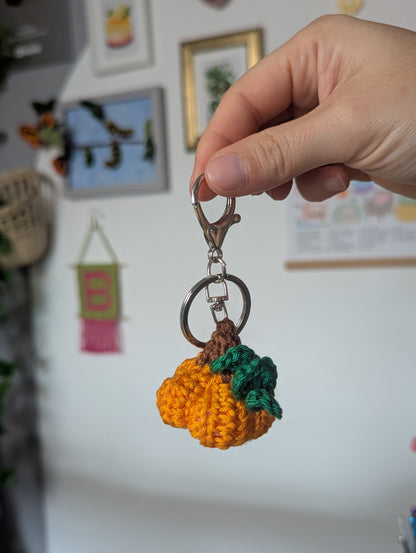 Mini Pumpkin Crochet Keychain Kit | DIY Autumn Crochet Kit | Beginner-Friendly Pumpkin Craft
