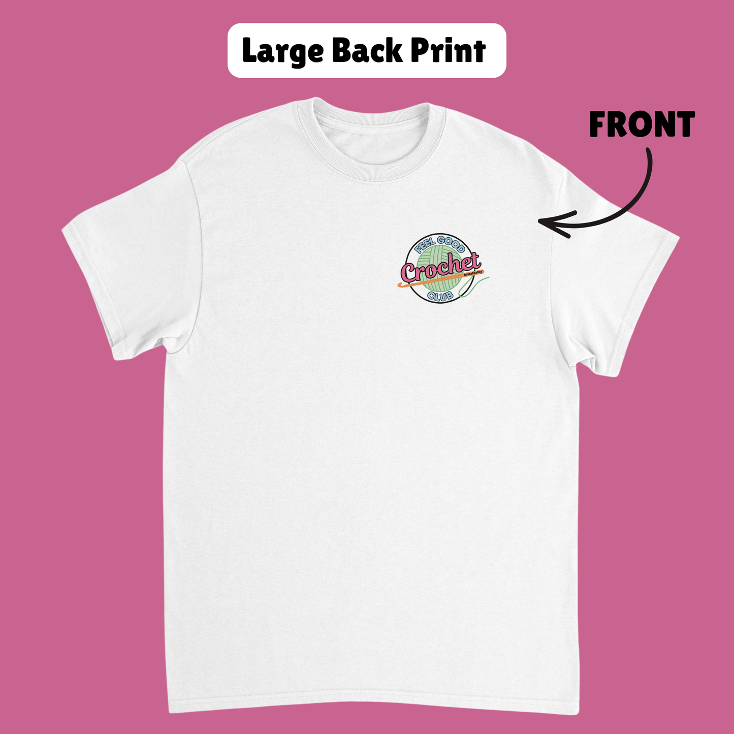 RETRO Feel Good Crochet Club T-Shirt - 2 Design Options