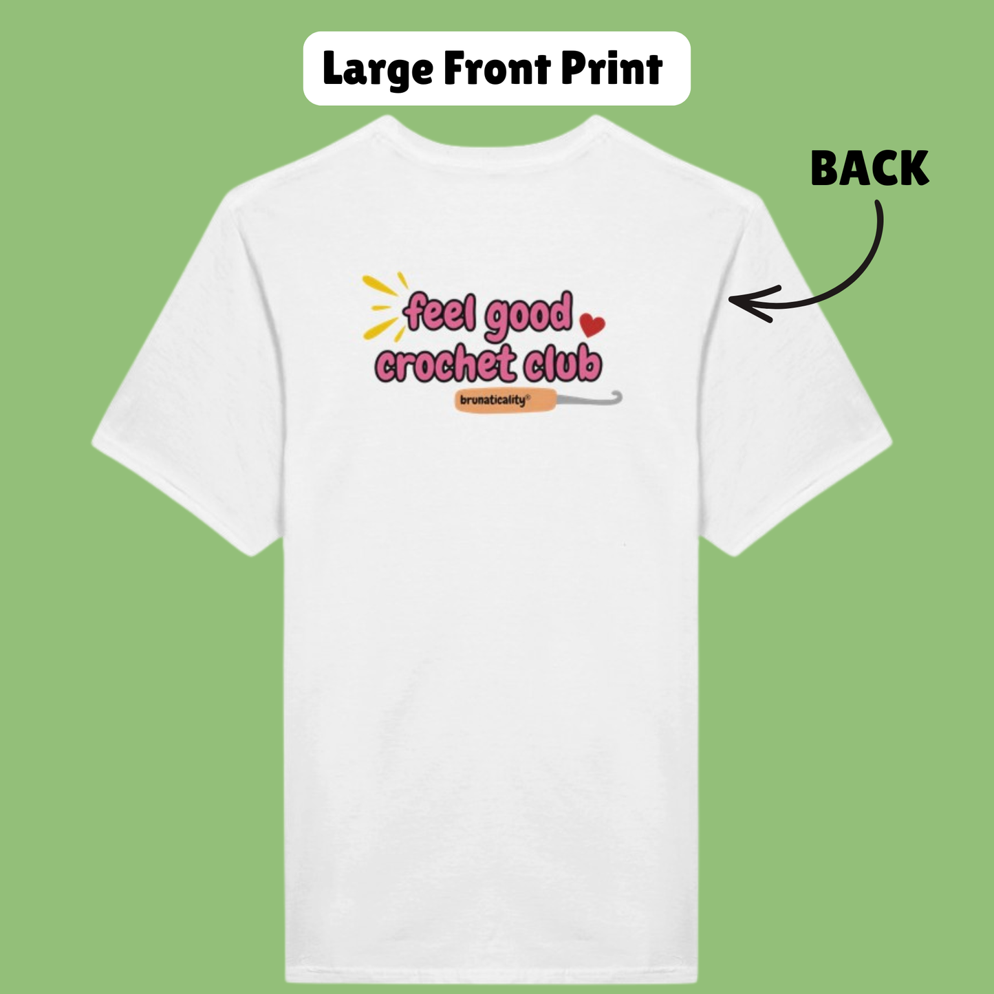 CUTE Feel Good Crochet Club Doodle T-Shirt - 2 Design Options