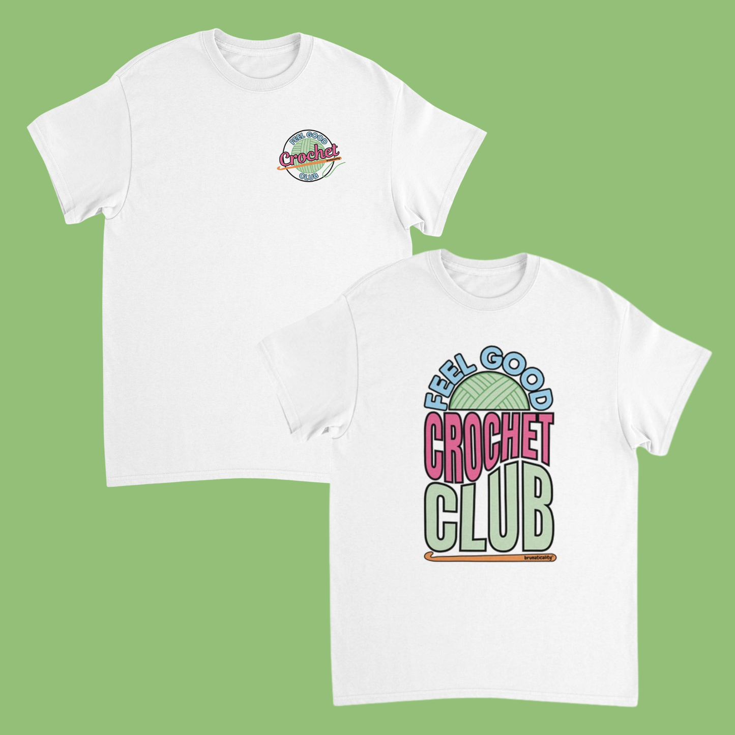 RETRO Feel Good Crochet Club T-Shirt - 2 Design Options