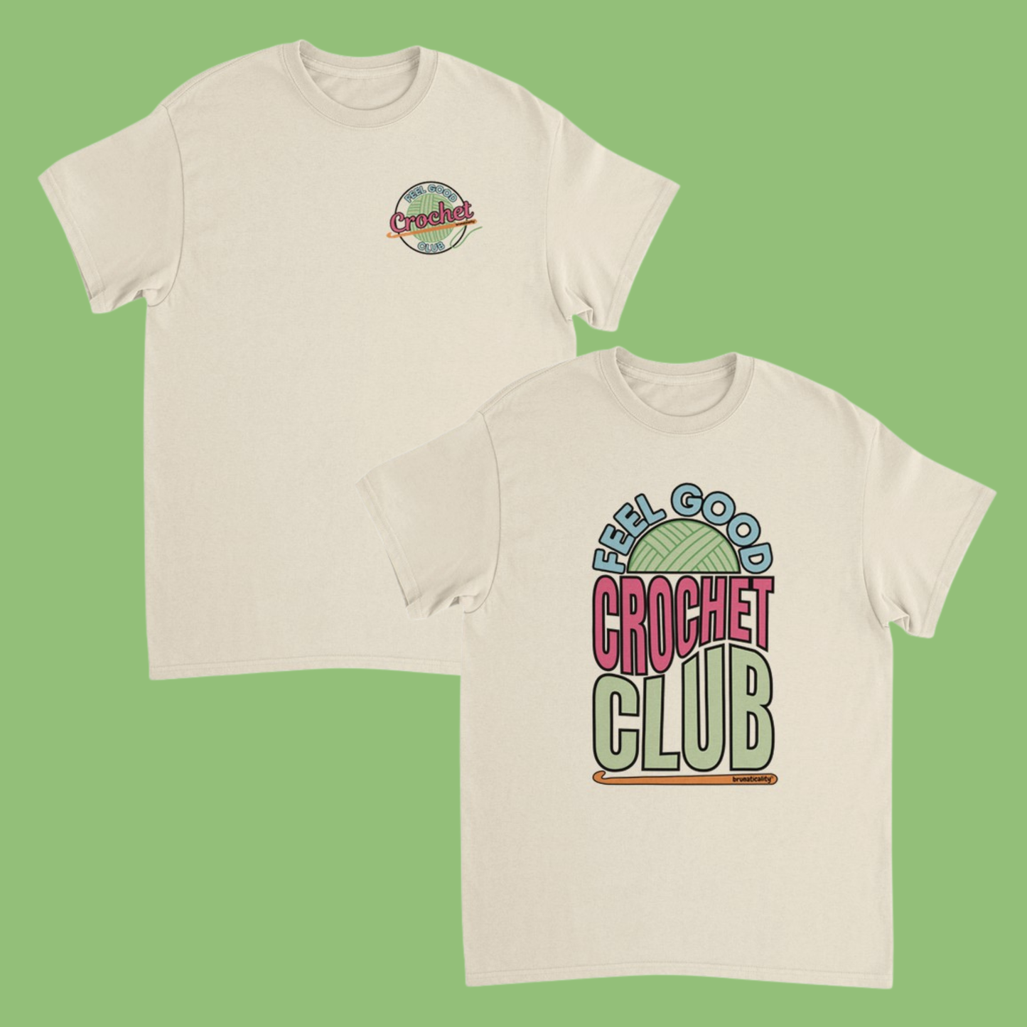 RETRO Feel Good Crochet Club T-Shirt - 2 Design Options