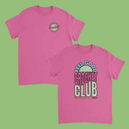 RETRO Feel Good Crochet Club T-Shirt - 2 Design Options