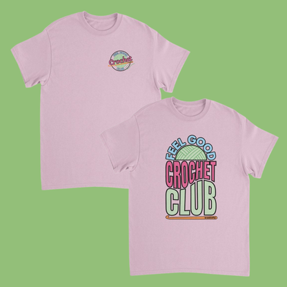 RETRO Feel Good Crochet Club T-Shirt - 2 Design Options