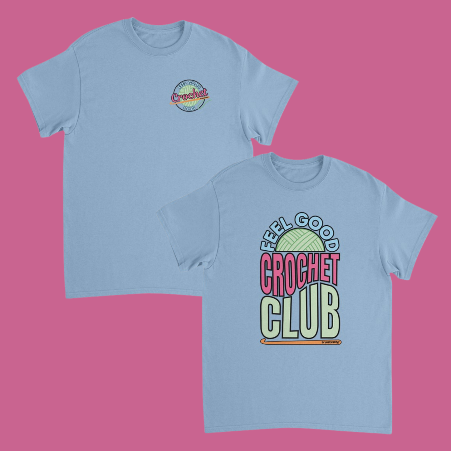 RETRO Feel Good Crochet Club T-Shirt - 2 Design Options