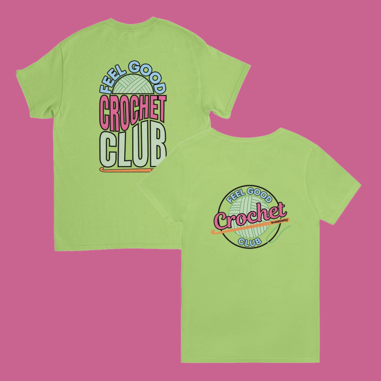 RETRO Feel Good Crochet Club T-Shirt - 2 Design Options